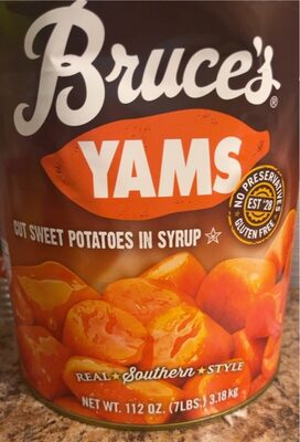 Yams Cut Sweet Potatoes In Syrup, Yams