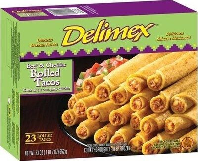 Beef & Cheddar Rolled Tacos, Beef & Cheddar