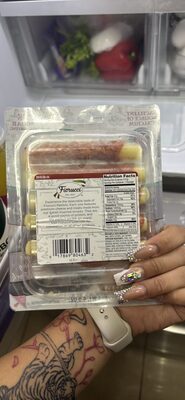 Pepperoni Mozzarella Cheese Wrapped In Pepperoni With Natural Smoke Flavor Added Panino, Pepperoni