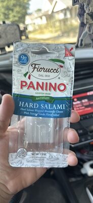 Hard Salami Wrapped Mozzarella Cheese Panino, Hard Salami