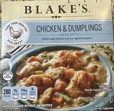 Blake's Chicken and Dumplings, Frozen Meal, 8 oz