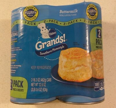 Pillsbury Grands! Southern Homestyle Buttermilk Biscuits 8 Count 2 Pack