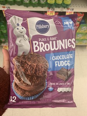 Pillsbury Place & Bake Chocolate Fudge Brownies 12 Count