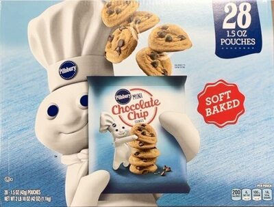 Pillsbury Mini Chocolate Chip Cookies 28 Count