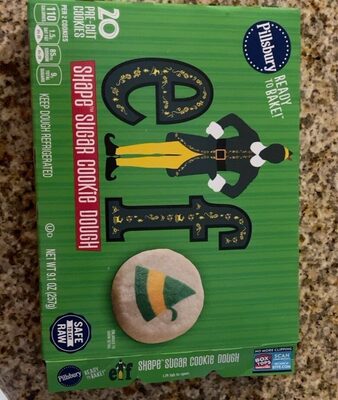 Pillsbury Ready to Bake! Elf Shape Sugar Cookie Dough 20 Count