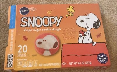 Pillsbury Ready to Bake! Snoopy Shape Sugar Cookie Dough 20 Count