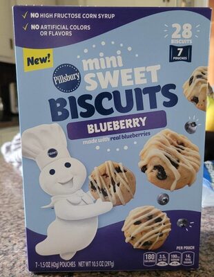 Mini Sweet Blueberry Biscuits, Blueberry