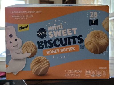 Honey Butter Mini Sweet Biscuits, Honey; Butter