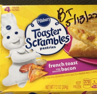 Pillsbury French Toast Bacon Toaster Scrambles Pastries 4 Count