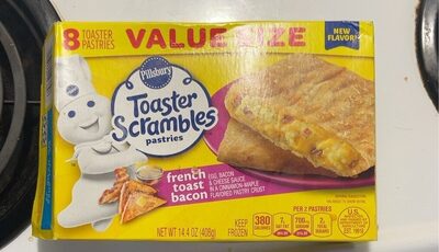 Pillsbury French Toast Toaster Scrambles Pastries 8 Count