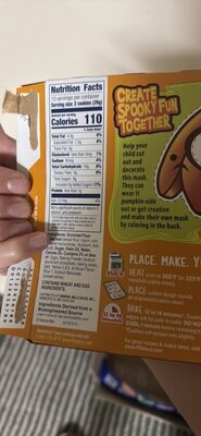 Pillsbury Ready to Bake! Pumpkin Shape Sugar Cookie Dough 20 Count