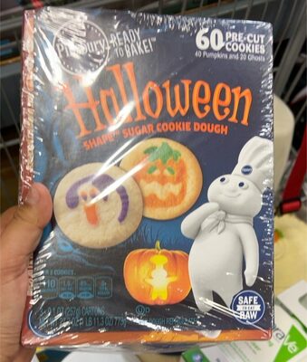 Pillsbury Halloween Shape Sugar Cookie Dough 3 Pack