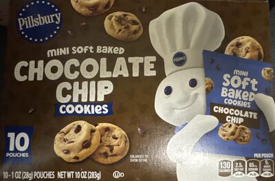 Pillsbury Chocolate Chip Mini Soft Baked Cookies 10 Count