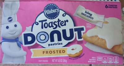 Pillsbury Frosted Toaster Donut Pastries 6 Count