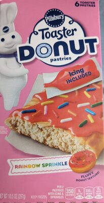 Pillsbury Rainbow Sprinkle Toaster Donut Pastries 6 Count