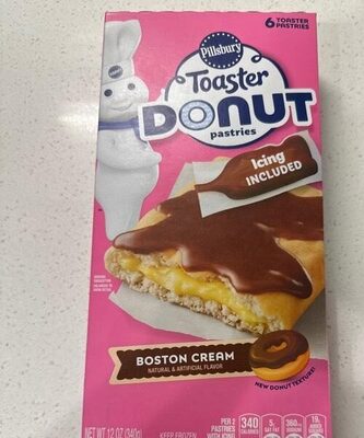Pillsbury Boston Cream Toaster Donut Pastries 6 Count