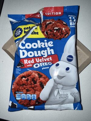 Pillsbury Ready to Bake! Red Velvet with Oreo Pieces Cookie Dough 12 Count