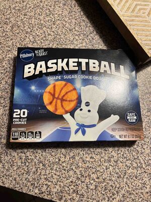 Pillsbury Ready to Bake! Basketball Shape Sugar Cookie Dough 20 Count