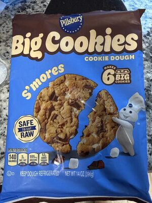 Pillsbury Big Cookies  S'mores Cookie Dough 6 Count