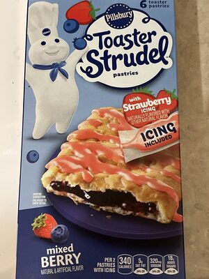 Pillsbury Mixed Berry Toaster Strudel Pastries