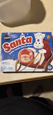 Pillsbury Santa Shape Sugar Cookie Dough 20 Count