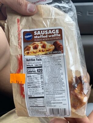 Sweet Maple Flavor Sausage Stuffed Waffle, Sweet Maple