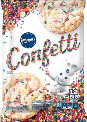 Pillsbury Birthday Cake Cookie Dough 12 Count