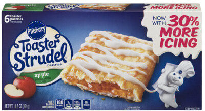 Pillsbury Strawberry Toaster Strudel Frozen Breakfast Pastries Value Pack 12 Count