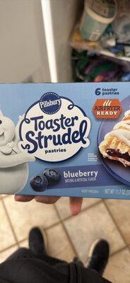 Pillsbury Blueberry Toaster Strudel Pastries 6 Count