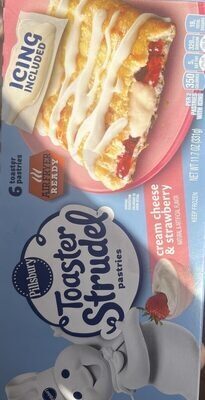Pillsbury Blueberry Toaster Strudel Frozen Breakfast Pastries 6 Count