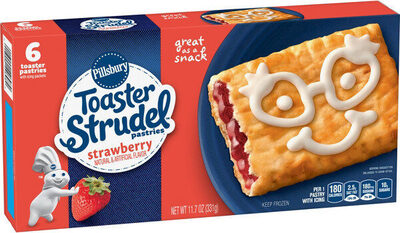 Pillsbury Cinnamon Roll Toaster Strudel Pastries 6 Count
