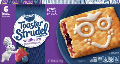 Pillsbury Wildberry Toaster Strudel Pastries 6 Count