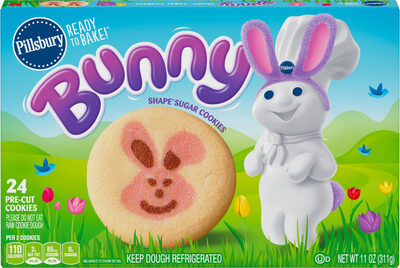 Pillsbury Ready to Bake! Bunny Shape Sugar Cookies 24 Count