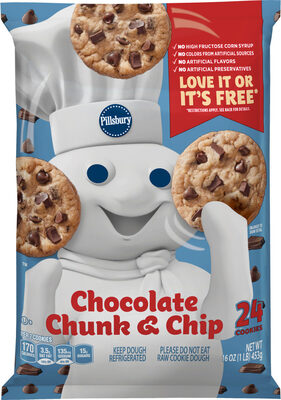 Pillsbury Chocolate Chunk and Chip Cookie Dough 24 Count