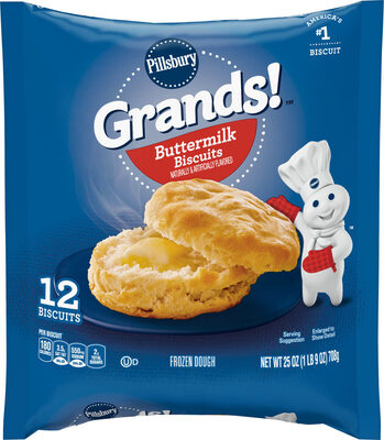 Pillsbury Grands! Buttermilk Breakfast Biscuits Frozen Dough 12 Count