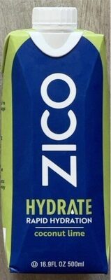 Coconut Lime Hydrate Rapid Hydration Coconut Water, Coconut Lime