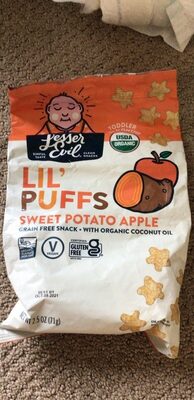 Sweet Potato Apple Toddler 12+ Months Lil' Puffs, Sweet Potato; Apple