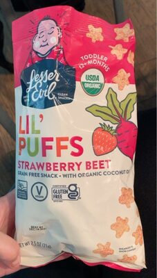 Strawberry Beet Toddler 12+ Months Lil' Puffs, Strawberry; Beet
