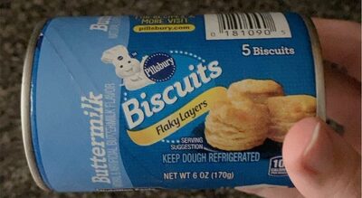 Buttermilk Flavor Flaky Layers Biscuits, Buttermilk