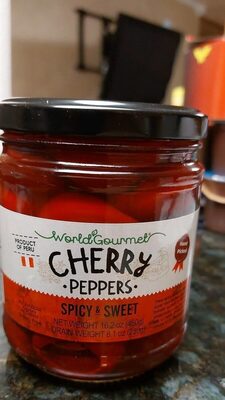 Spicy & Sweet Cherry Peppers, Spicy & Sweet
