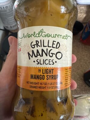 Grilled Mango Slices In Extra Light Mango Syrup, Grilled Mango