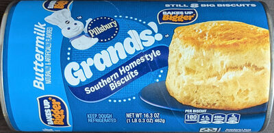 Buttermilk Flavored Southern Homestyle Big Biscuits, Buttermilk