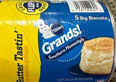 Butter Tastin' Butter Flavor Southern Homestyle Big Biscuits, Butter Tastin'