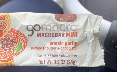 Sunflower Butter + Chocolate Protein Purity Macrobar, Sunflower Butter + Chocolate