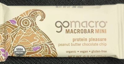 Peanut Butter Chocolate Chip Protein Pleasure Macrobar Mini, Peanut Butter Chocolate Chip