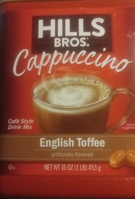 English Toffee Flavored Cappuccino Cafe Style Drink Mix, English Toffee