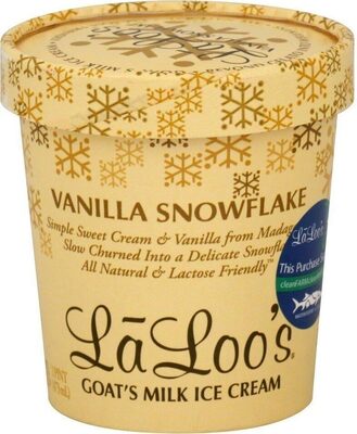 Vanilla Snowflake Goat Milk Reduced Fat Ice Cream, Vanilla Snowflake