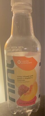 Water Infused With Peach Raspberry Essence, Peach Raspberry
