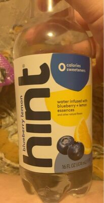 Infused With Blueberry + Lemon Essences Water, Blueberry; Lemon