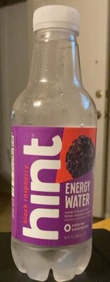 Energy Water Infused With Black Raspberry Essence, Black Raspberry